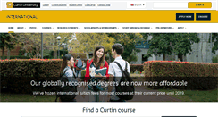 Desktop Screenshot of international.curtin.edu.au