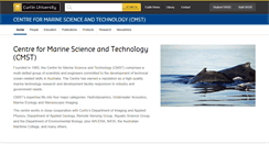 Desktop Screenshot of cmst.curtin.edu.au