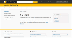 Desktop Screenshot of copyright.curtin.edu.au