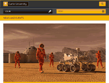 Tablet Screenshot of news.curtin.edu.au