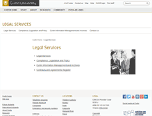 Tablet Screenshot of legal.curtin.edu.au