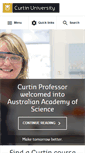 Mobile Screenshot of curtin.edu.au