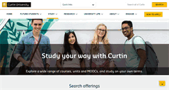 Desktop Screenshot of courses.curtin.edu.au