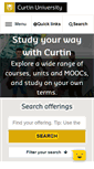 Mobile Screenshot of courses.curtin.edu.au