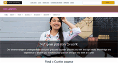 Desktop Screenshot of humanities.curtin.edu.au