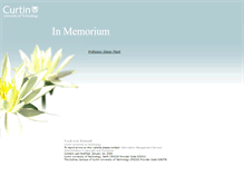 Tablet Screenshot of memorial.curtin.edu.au