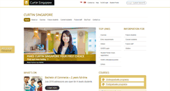 Desktop Screenshot of curtin.edu.sg