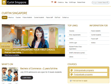 Tablet Screenshot of curtin.edu.sg