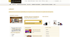 Desktop Screenshot of library.curtin.edu.my
