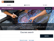 Tablet Screenshot of healthsciences.curtin.edu.au