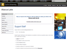 Tablet Screenshot of abacuslab.curtin.edu.au