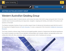 Tablet Screenshot of geodesy.curtin.edu.au