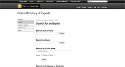Desktop Screenshot of experts.curtin.edu.au
