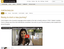 Tablet Screenshot of english.curtin.edu.au