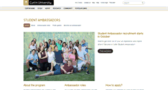 Desktop Screenshot of ambassadors.curtin.edu.au