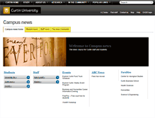 Tablet Screenshot of campusnews.curtin.edu.au