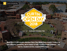 Tablet Screenshot of openday.curtin.edu.au