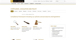 Desktop Screenshot of policies.curtin.edu.au