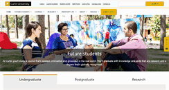 Desktop Screenshot of futurestudents.curtin.edu.au