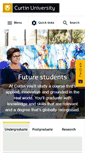 Mobile Screenshot of futurestudents.curtin.edu.au