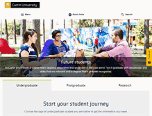 Tablet Screenshot of futurestudents.curtin.edu.au